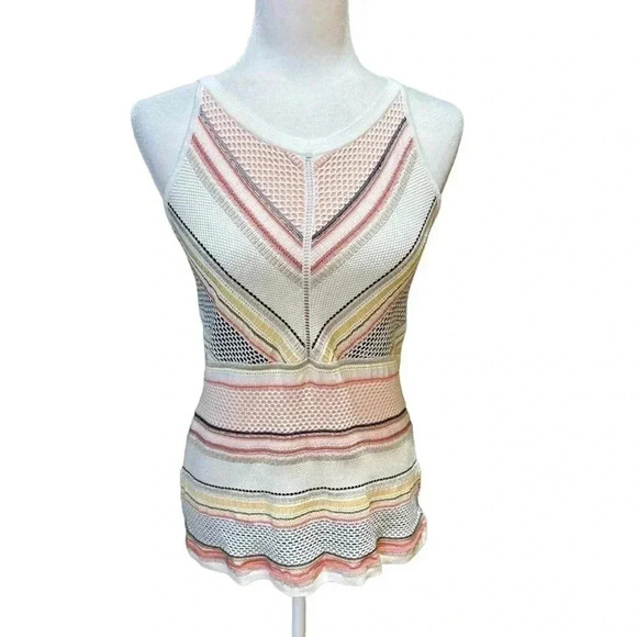 White House Black Market All Over Striped Tank - Size Small - Picture 3 of 7